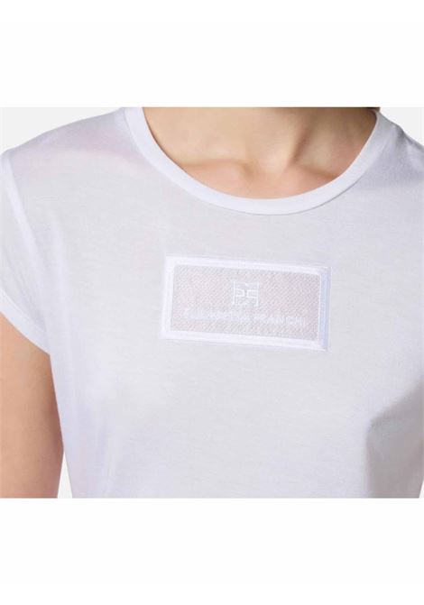 t-shirt con logo centrale ELISABETTA FRANCHI | T-shirt | MA00451E2270